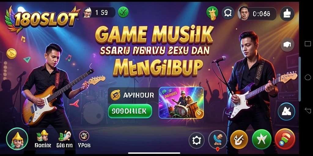 Tampilan gameplay 180SLOT yang penuh warna dan menarik.