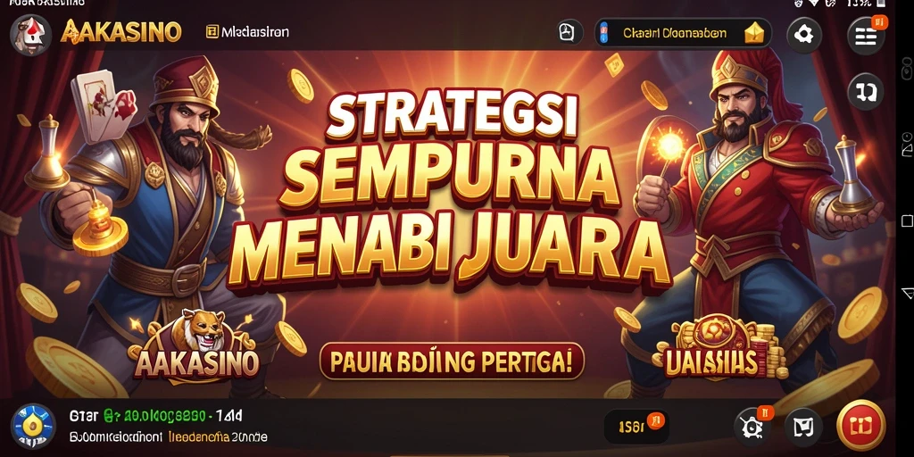 Screenshot AAKASINO menampilkan aksi strategi yang intens.