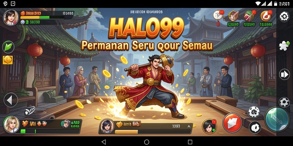 Tampilan screenshot HALO99 yang menunjukkan keseruan permainan QiuQiu.