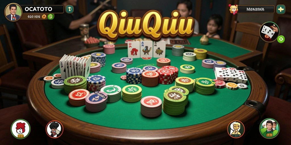 Screenshot gameplay OCATOTO dengan aksi QiuQiu yang mendebarkan.