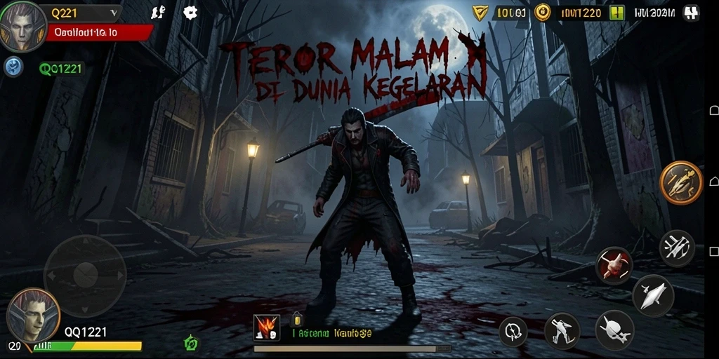 Tampilan menakutkan dari gameplay yang mencekam di QQ1221.