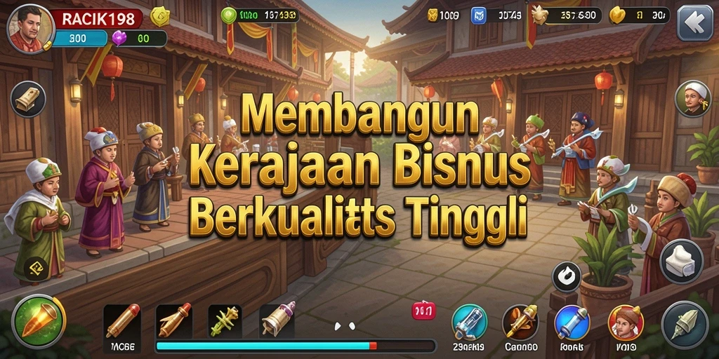 Tampilan menarik dari gameplay RACIK198 yang menantang.
