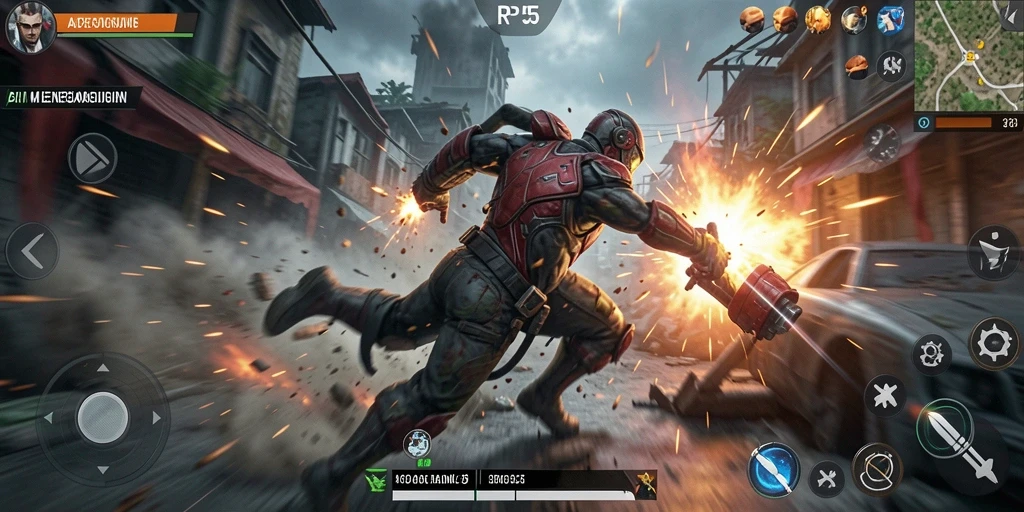 Tampilan gameplay RP55 yang penuh aksi dan tantangan.