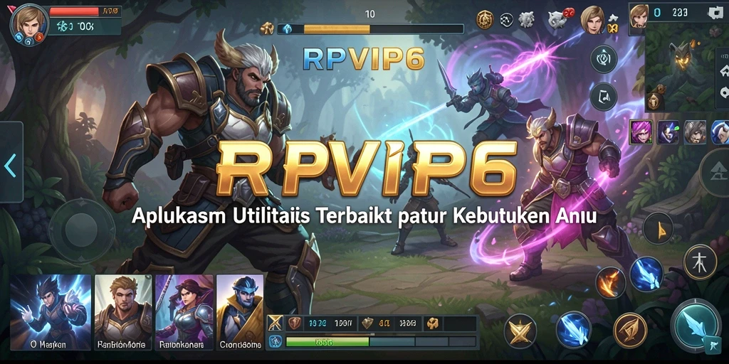 Tampilan antarmuka RPVIP6 yang modern dan minimalis.