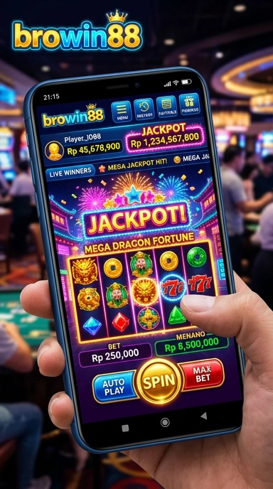 Tampilan utama aplikasi browin88 yang memudahkan penggunaan.